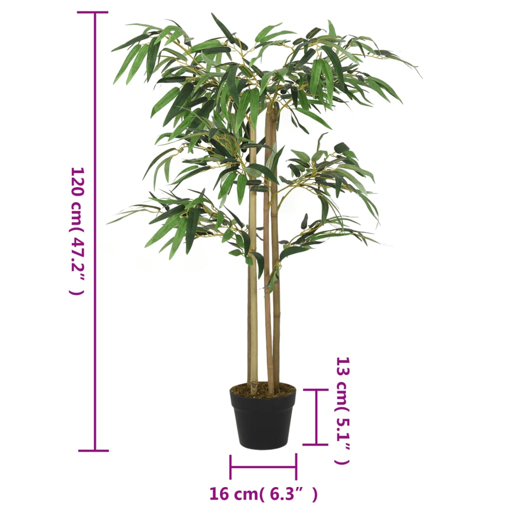 Artificial Bamboo Tree 760 Leaves 120 cm Green